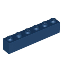 LEGO - Steen 1 x 6 - Dark Blue | N - Thumbnail