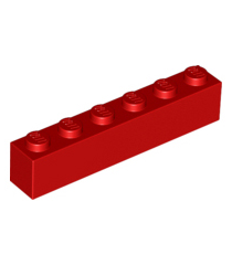 LEGO - Steen 1 x 6 - Red | N - Thumbnail