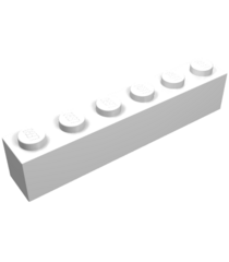 LEGO - Steen 1 x 6 - White | N - Thumbnail