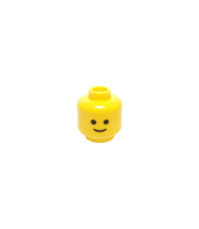  - Minifigure, Head Standard Grin Pattern - Yellow | N