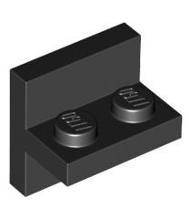 LEGO - Beugel 2 x 2 - 1 x 2 gecentreerd - Black | N - Thumbnail