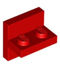 LEGO - Beugel 2 x 2 - 1 x 2 gecentreerd - Red | N - Thumbnail