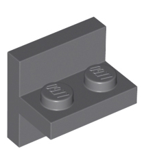 LEGO - Beugel 2 x 2 - 1 x 2 gecentreerd - Dark Bluish Gray | N - Thumbnail