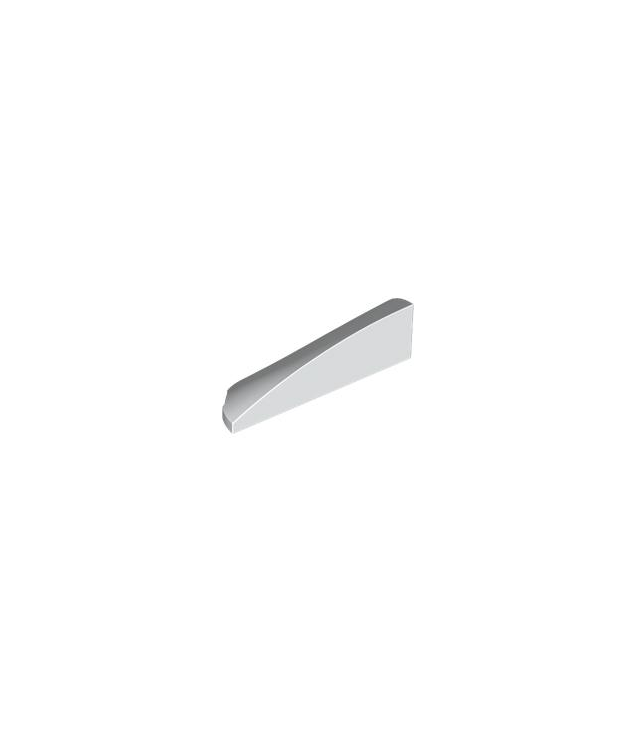  - Slope, Curved 4 x 1 Right - White | N
