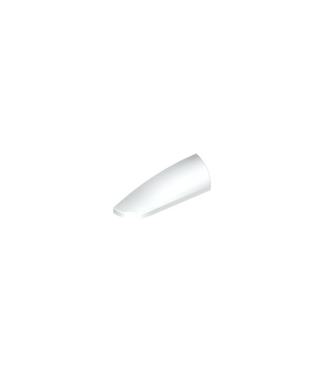  - Slope, Curved 4 x 1 Left - White | N