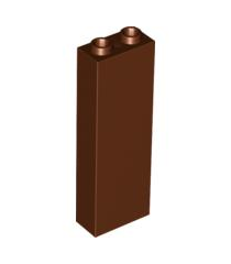 LEGO - Steen 1 x 2 x 5 met geblokkeerde open noppen of holle noppen - Reddish Brown | N - Thumbnail