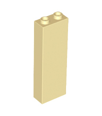 LEGO - Steen 1 x 2 x 5 met geblokkeerde open noppen of holle noppen - Tan | N - Thumbnail