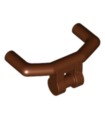 LEGO - Minifiguur-accessoire, stuur met hoekige handgrepen - Reddish Brown | N - Thumbnail