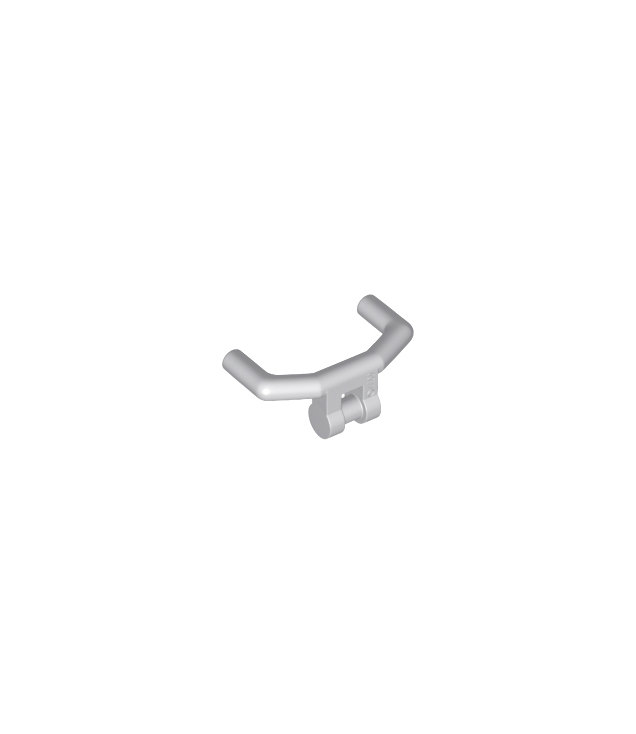 LEGO - Minifiguur-accessoire, stuur met hoekige handgrepen - Light Bluish Gray | N