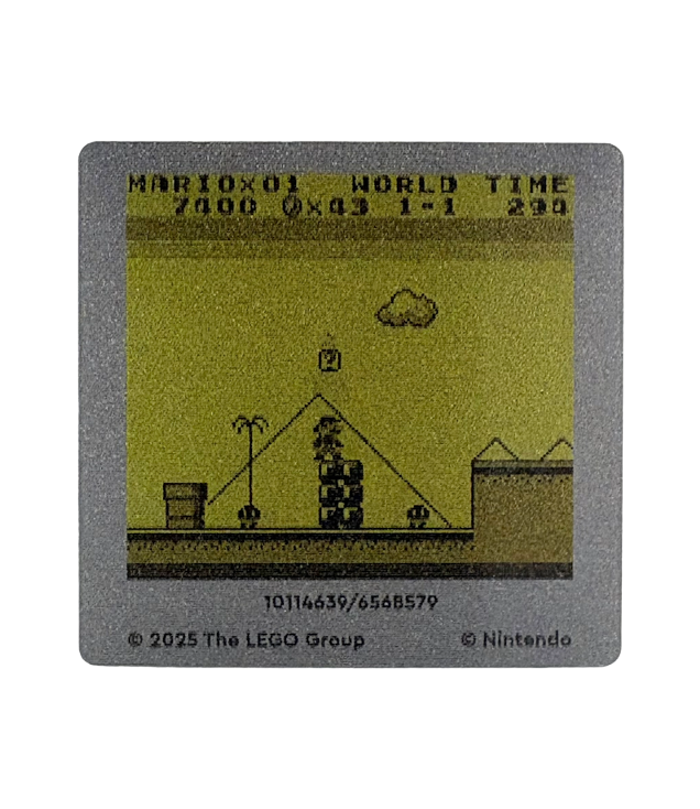  - Plastic Game Boy Screen with Nintendo Super Mario Land Game Pattern - (Not Applicable) | N