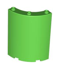 LEGO - Cilinderkwart 4 x 4 x 6 - Bright Green | N - Thumbnail