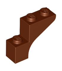 LEGO - Boog 1 x 3 x 2 - Reddish Brown | N - Thumbnail