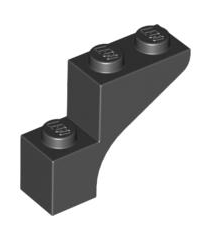 LEGO - Boog 1 x 3 x 2 - Black | N - Thumbnail