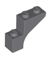 LEGO - Boog 1 x 3 x 2 - Dark Bluish Gray | N - Thumbnail