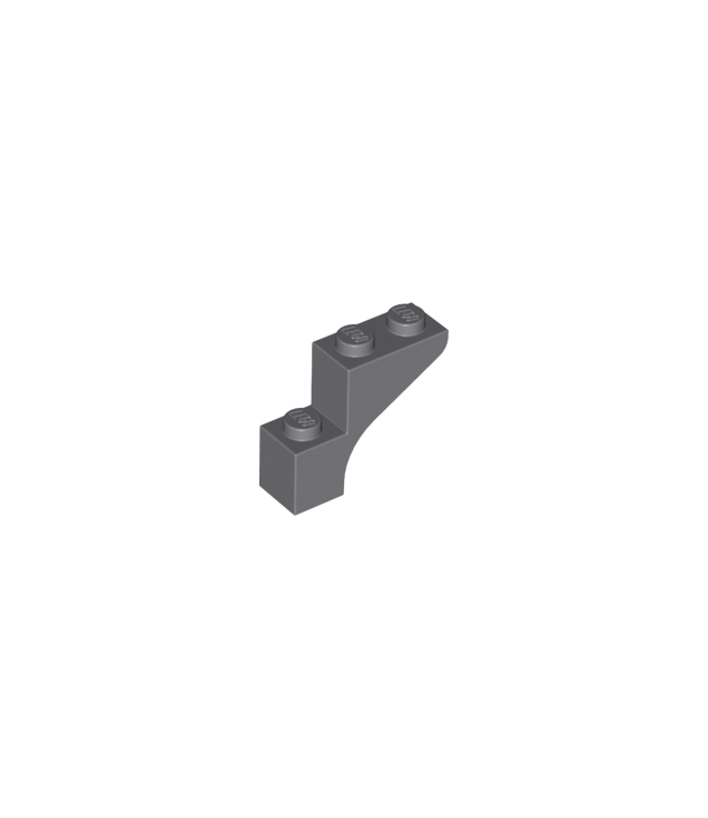 LEGO - Boog 1 x 3 x 2 - Dark Bluish Gray | N