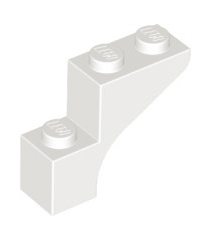 LEGO - Boog 1 x 3 x 2 - White | N - Thumbnail