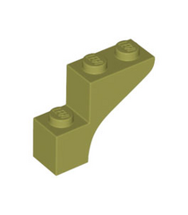 LEGO - Boog 1 x 3 x 2 - Olive Green | N - Thumbnail