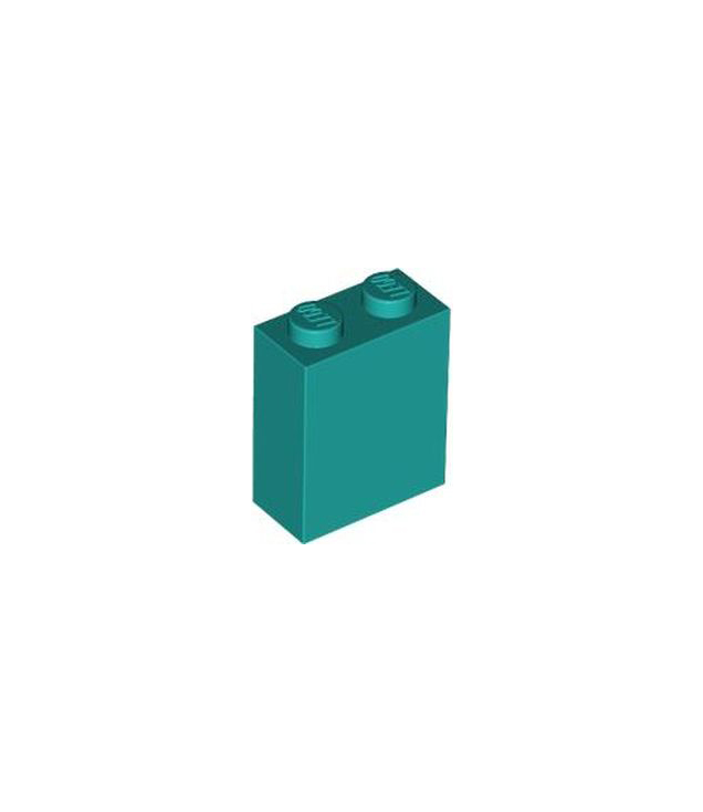 LEGO - Steen 1 x 2 x 2 met interne nop­houder - Dark Turquoise | N