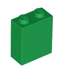 LEGO - Steen 1 x 2 x 2 met interne nop­houder - Green | N - Thumbnail