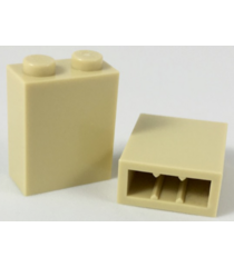 LEGO - Steen 1 x 2 x 2 met interne nop­houder - Tan | N - Thumbnail