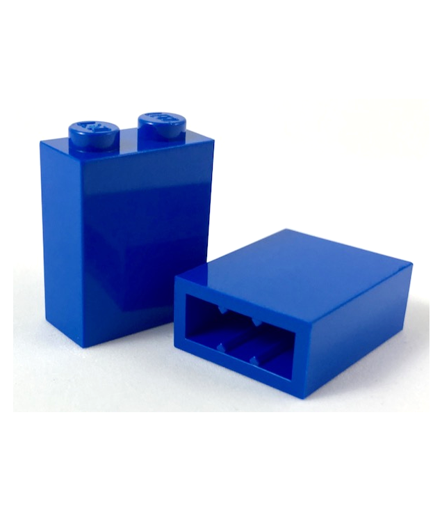 LEGO - Steen 1 x 2 x 2 met interne nop­houder - Blue | N