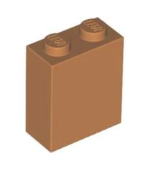 LEGO - Steen 1 x 2 x 2 met interne nop­houder - Medium Nougat | N - Thumbnail