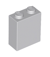 LEGO - Steen 1 x 2 x 2 met interne nop­houder - Light Bluish Gray | N - Thumbnail
