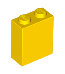 LEGO - Steen 1 x 2 x 2 met interne nop­houder - Yellow | N - Thumbnail