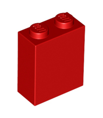 LEGO - Steen 1 x 2 x 2 met interne nop­houder - Red | N - Thumbnail