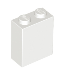 LEGO - Steen 1 x 2 x 2 met interne nop­houder - White | N - Thumbnail