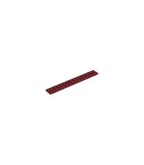 LEGO - Plaat 2 x 16 - Dark Red | N - Thumbnail