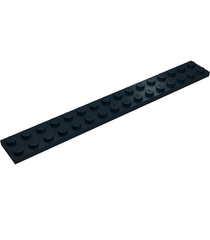 LEGO - Plaat 2 x 16 - Black | N - Thumbnail