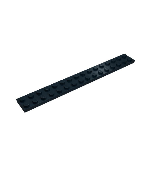 LEGO - Plaat 2 x 16 - Black | N