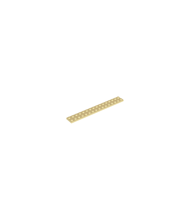 LEGO - Plaat 2 x 16 - Tan | N