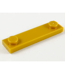 LEGO - Plaat, gemodificeerd 1 x 4 met 2 noppen met groef - Pearl Gold | N - Thumbnail