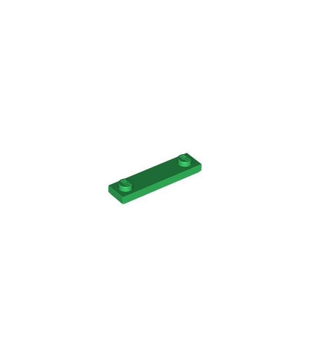 LEGO - Plaat, gemodificeerd 1 x 4 met 2 noppen met groef - Green | N