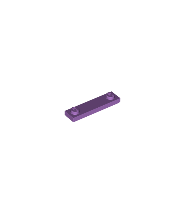 LEGO - Plaat, gemodificeerd 1 x 4 met 2 noppen met groef - Medium Lavender | N