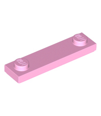LEGO - Plaat, gemodificeerd 1 x 4 met 2 noppen met groef - Bright Pink | N - Thumbnail