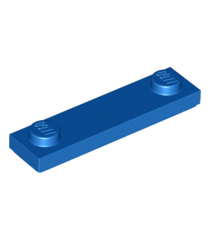 LEGO - Plaat, gemodificeerd 1 x 4 met 2 noppen met groef - Blue | N - Thumbnail
