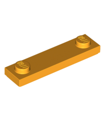 LEGO - Plaat, gemodificeerd 1 x 4 met 2 noppen met groef - Bright Light Orange | N - Thumbnail