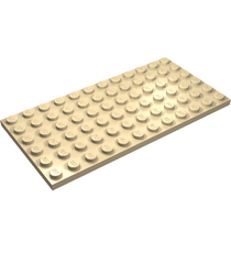 LEGO - Plaat 6 x 12 - Tan | N - Thumbnail