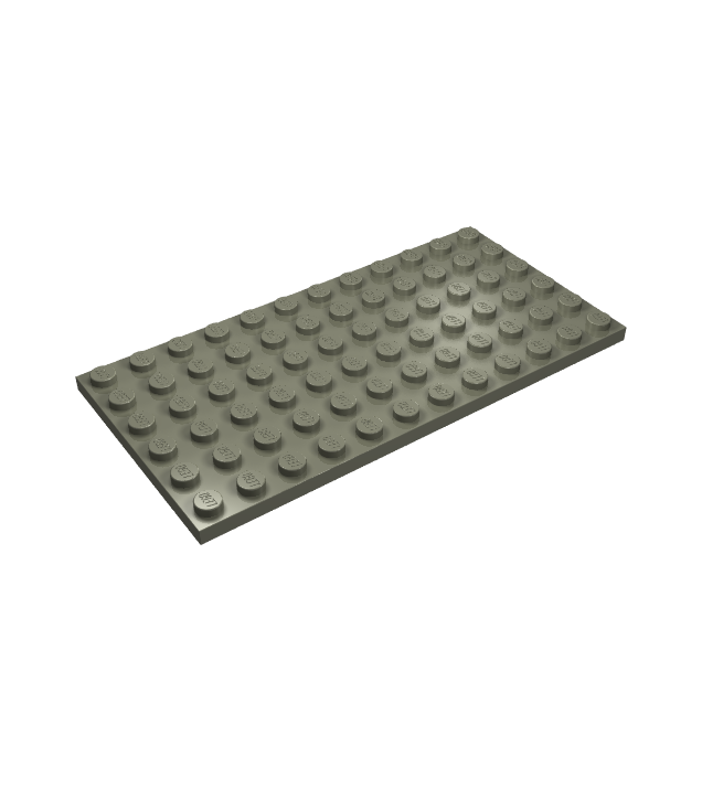 LEGO - Plaat 6 x 12 - Dark Gray | N