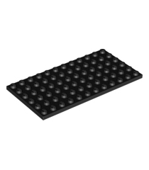 LEGO - Plaat 6 x 12 - Black | N - Thumbnail