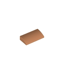 LEGO - Helling, gebogen 2 x 4 x 2/3 met onderbuizen - Nougat | N - Thumbnail