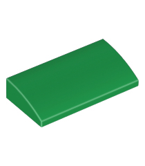LEGO - Helling, gebogen 2 x 4 x 2/3 met onderbuizen - Green | N - Thumbnail