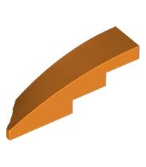 LEGO - Wig 4 x 1 rechts - Orange | N - Thumbnail