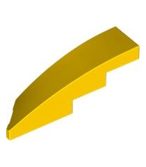 LEGO - Wig 4 x 1 rechts - Yellow | N - Thumbnail