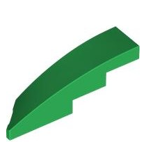 LEGO - Wig 4 x 1 rechts - Green | N - Thumbnail