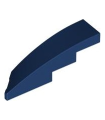 LEGO - Wig 4 x 1 rechts - Dark Blue | N - Thumbnail