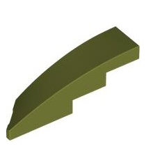 LEGO - Wig 4 x 1 rechts - Olive Green | N - Thumbnail